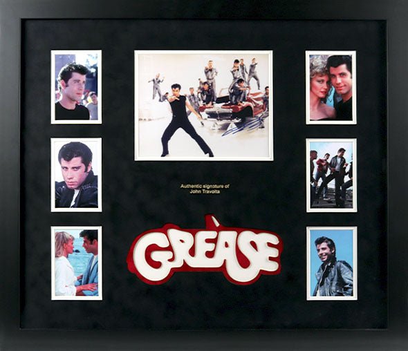 John Travolta, Grease Signed Photograph Framed Display - Memorabilia Framers Shop